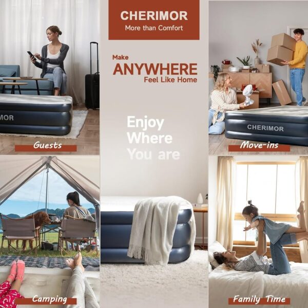 King Air Mattress with Built-in Pump - Image 3