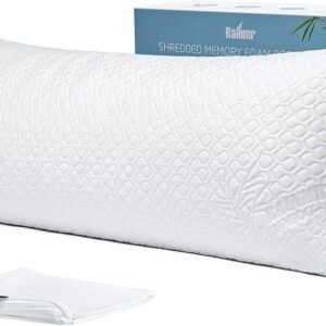 Shredded Memory Foam Full Body Pillow – Cooling Huggable Long Pillow for Body Relief