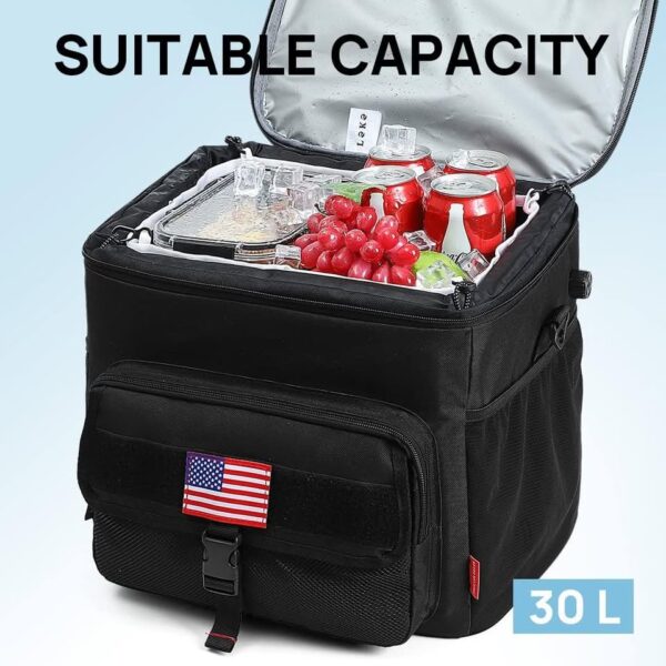 Lekespring Cooler Bag Lightweight Cooler Leak-Proof with Zipper - Image 4