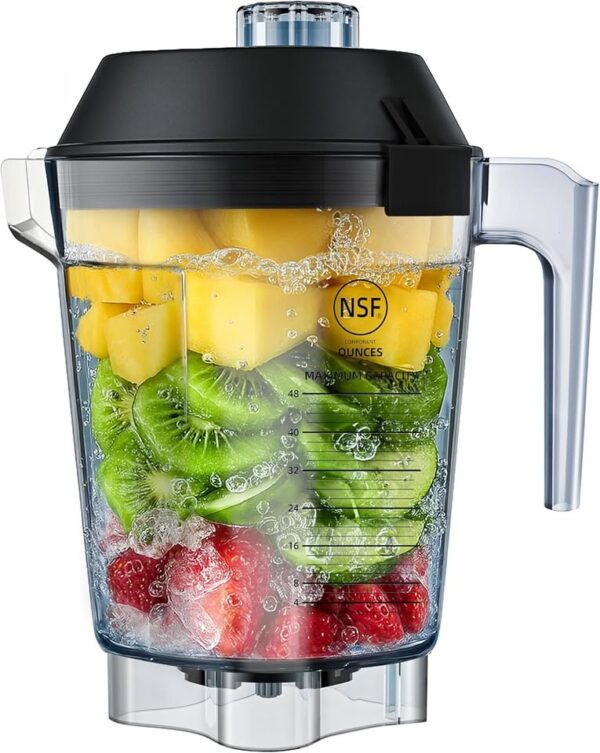 Pitcher 48oz Compatible with Vitamix Quiet One VM0100A 15978 16016 36019 VM0145