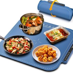 Electric Warming Tray - Full Surface Heater ng,Rollable & Portable,Premium Silicone