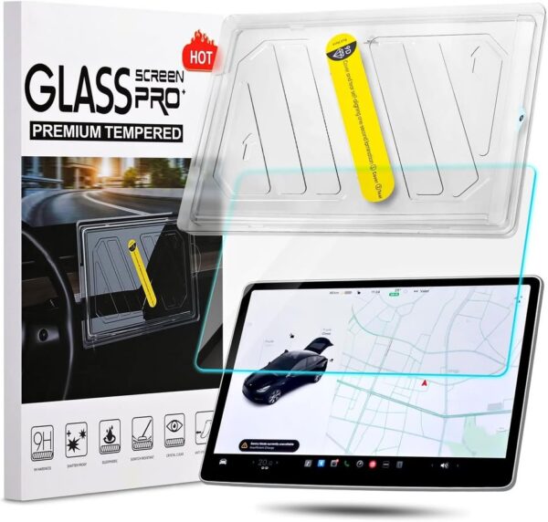 Tesla Model Y / 3 Screen Protector 2024, 9H Tempered Glass Car Screen Protector