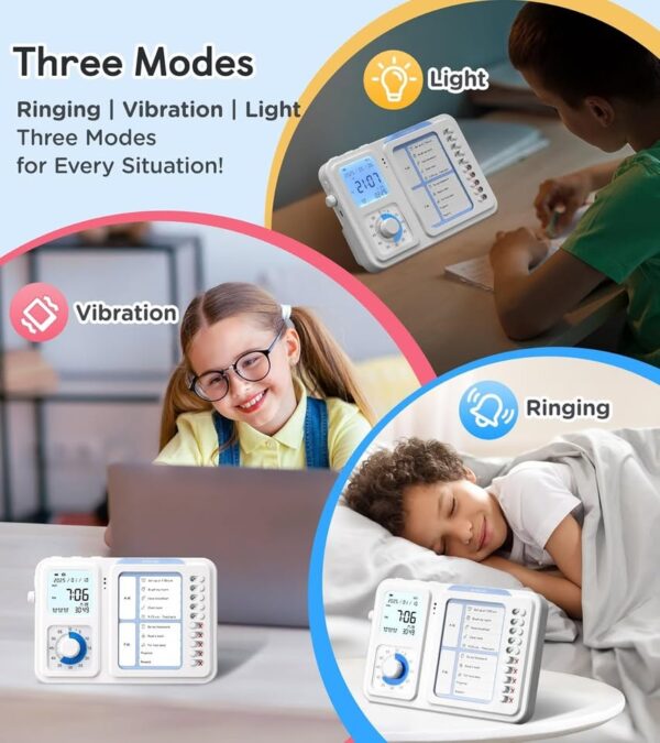 3-in-1 Visual Timer & ADHD Tool for Kids Adults, ADHD Task Timer with Chore Chat Board Schedule - Image 4