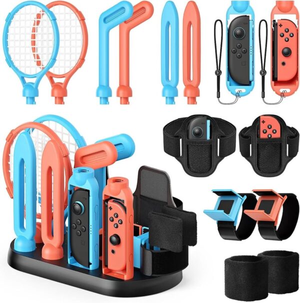Switch 2 2025 & Switch 1 Sports Accessories Bundle for Nintendo Switch 2 2025 Organizer Station