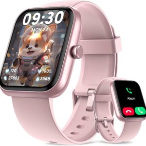 Smart Watch for Men Women 1.8" Fitness Tracker, Bluetooth Call, DIY Dial