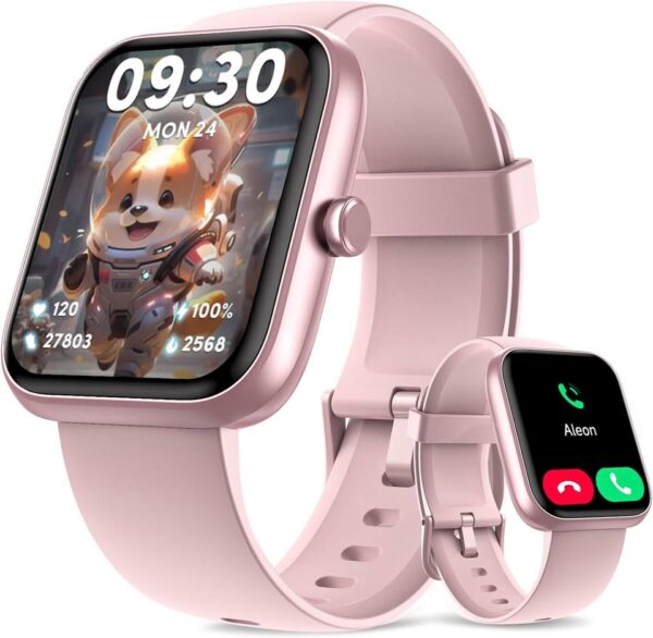 Smart Watch for Men Women 1.8" Fitness Tracker, Bluetooth Call, DIY Dial