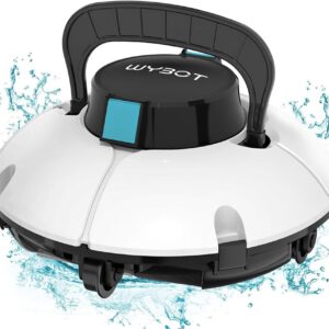 2024 New WYBOT Cordless Robotic Pool Vacuum, Dual Powerful Suction Ports