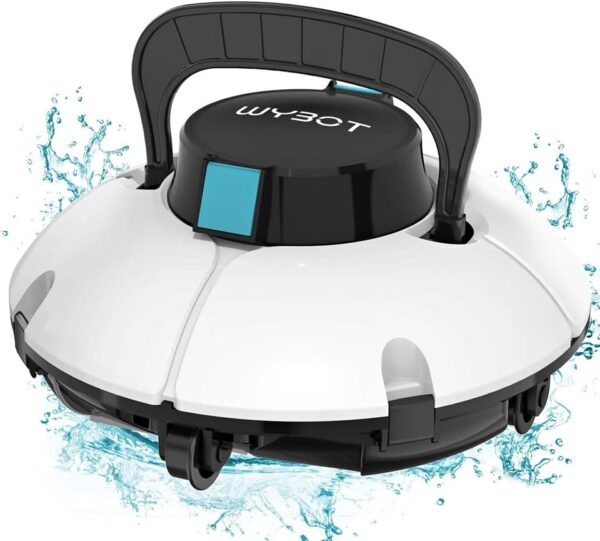 2024 New WYBOT Cordless Robotic Pool Vacuum, Dual Powerful Suction Ports