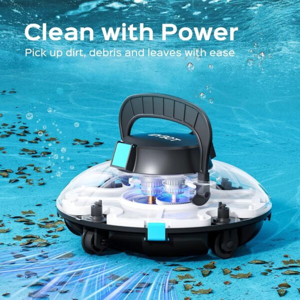 2024 New WYBOT Cordless Robotic Pool Vacuum, Dual Powerful Suction Ports - Image 3