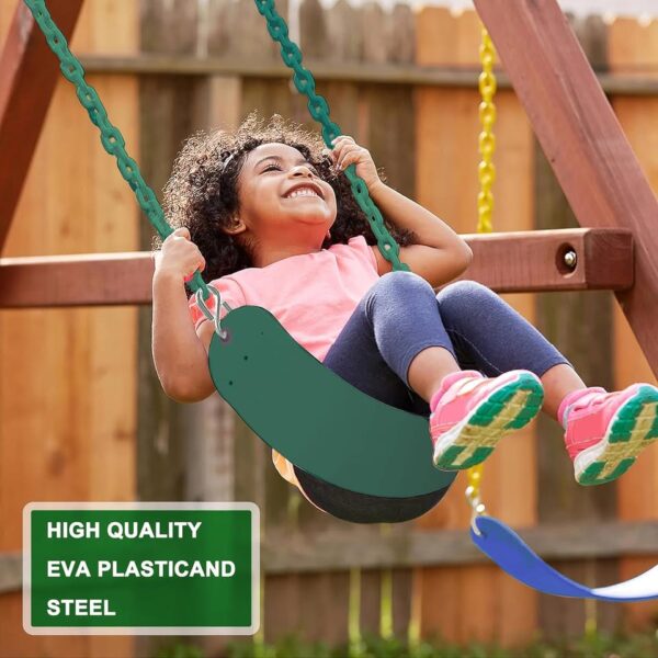 KINSPORY Toddler Swing & Child Swing Seat, Heavy-Duty High Back Fully Assembled Baby Swing - Image 3