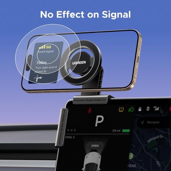 UGREEN Phone Holder for Tesla Model 3 Y Magsafe Car - Image 3