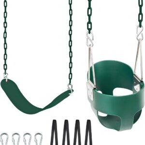 KINSPORY Toddler Swing & Child Swing Seat, Heavy-Duty High Back Fully Assembled Baby Swing