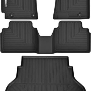 XINSHANGXIU Floor Mats & Cargo Liner for 2025 Kia K4,1st 2nd Row with Trunk Mat