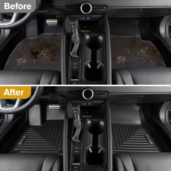 XINSHANGXIU Floor Mats & Cargo Liner for 2025 Kia K4,1st 2nd Row with Trunk Mat - Image 4