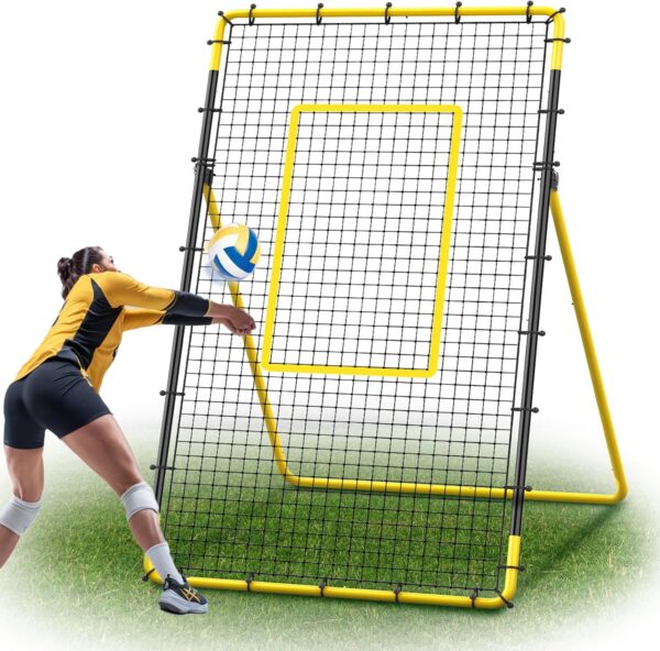 Happy Jump Adjustable Volleyball Rebounder Net Equipment 7x4 FT - Image 2