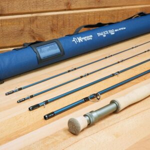 Kingfisher Fly Fishing NACL (Salt) Fast Action Fly Rod - Comes with a Spare Tip and Travel Tube