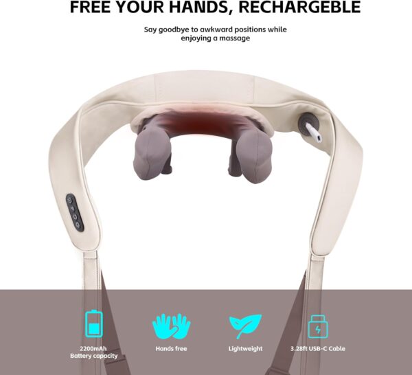 neck massager with heat,back massagers for neck and back,shoulder massager,back massager with heat