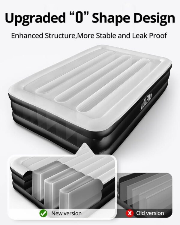 Airefina Air Mattress Full with Built in Pump, Inflatable Mattress for Camping, Guests & Home - Image 2