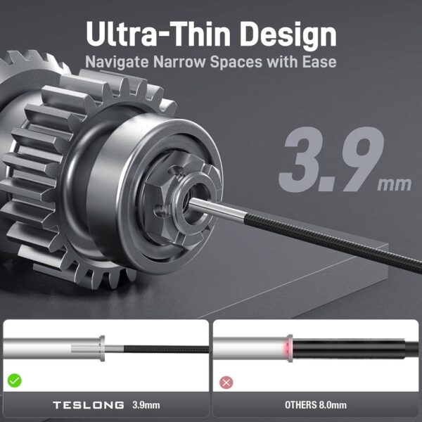 Teslong Ultra-Thin 3.9mm Industrial Endoscope with Lights - Image 2