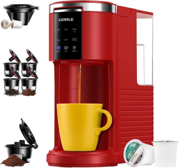 Single Serve Coffee Machine, 3 in 1 Pod Coffee Maker for K Cup Pods & Ground Coffee & Teas - Image 2