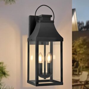 20'' Outdoor Wall Light, Porch Light Outdoor Wall Sconce Lantern