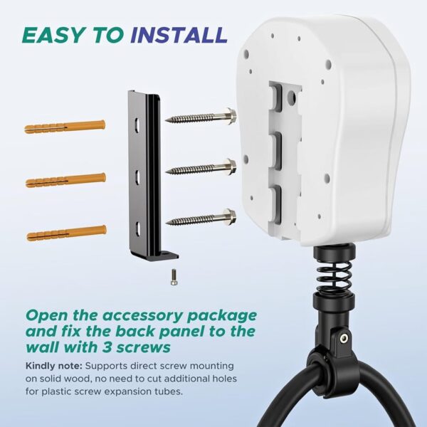 Universal EV Cable Retractor, Wall Mounted Cable Management System - Image 3