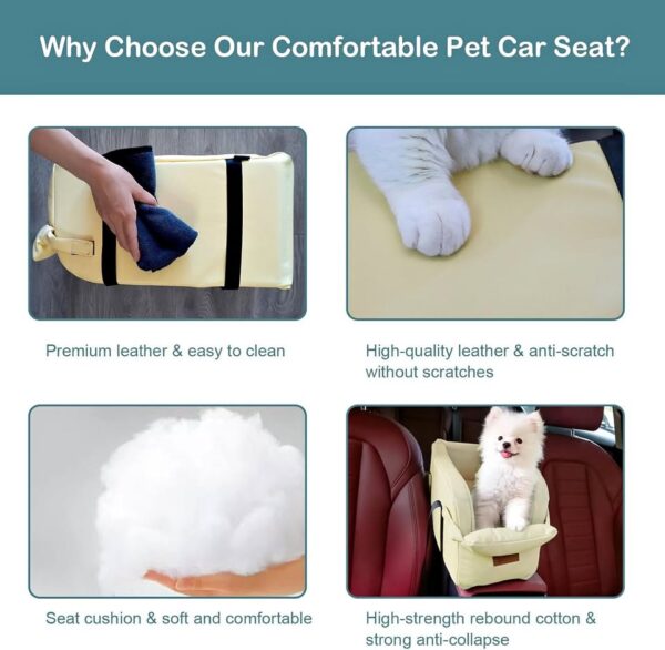 Dog Car Seat Centre Console, Dog Cat Booster Seat