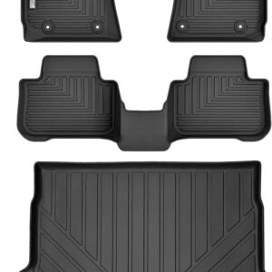 XINSHANGXIU Floor Mats & Cargo Liner for 2025 BMW X3,1st 2nd Row with Trunk Mat,TPE All Weather