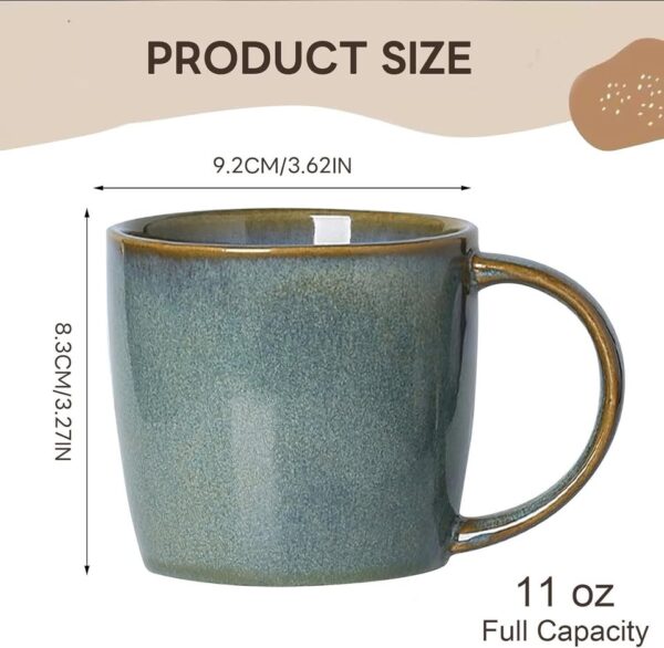 Ceramic Coffee Mug Set of 4 - Top-spring 11oz Coffee Mugs Porcelain Mug