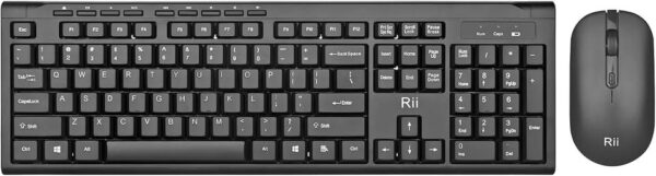 Rii Wireless Keyboard and Mouse Combo RK211,Full size Silent USB Mouse for PC,Laptop,Computer,Mac - Image 3