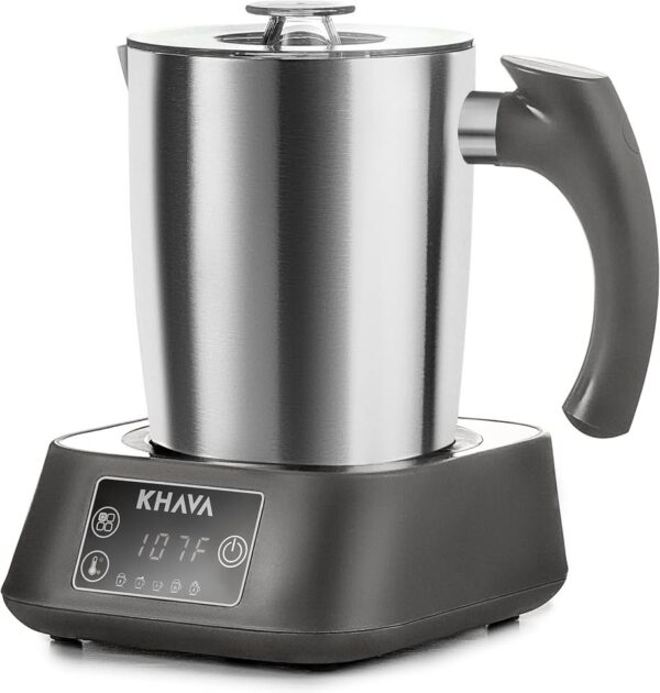 KHAVA Electric Milk Frother and Steamer, 17 oz, Multi-Function with Variable Temperature Control - Image 3
