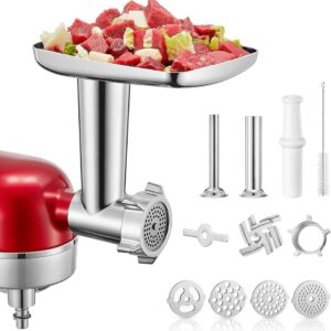 FOHERE Attachment for KitchenAid Stand Mixer, Meat Grinder, Sausage Stuffer for KitchenAid Mixers