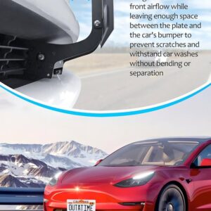 cybtkcar Front License Plate Holder for Tesla Model 3 2024 Highland Refresh