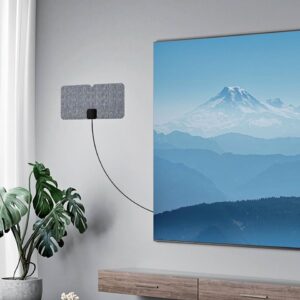 Five Star Ultra-Thin Amplified HD TV Indoor Antenna - 60 Mile Range