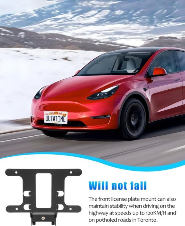 cybtkcar Front License Plate Holder for Tesla Model 3 2024 Highland Refresh - Image 2