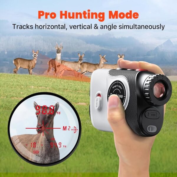Bestsee Golf Laser Rangefinder with Slope, 1500Y Range Finder, Flag Lock Vibration - Image 3