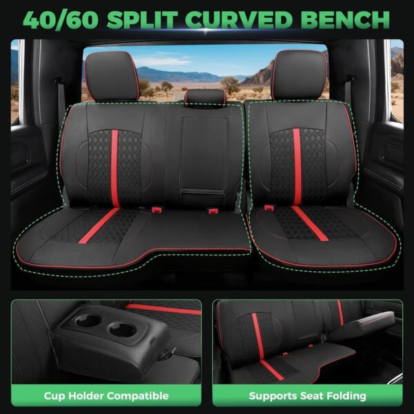 RIDEPOSH for Dodge Ram Leather Seat Covers - Image 2