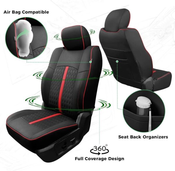 RIDEPOSH for Dodge Ram Leather Seat Covers - Image 3