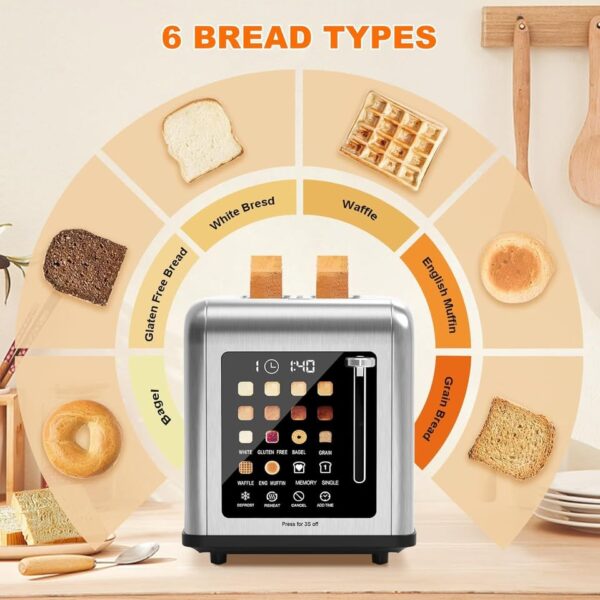 Touch Screen Toaster 2 Slice - Image 2
