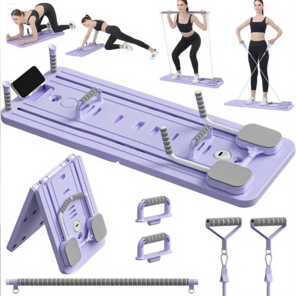 Lerpio Pilates Board, Pilates Reformer Machine, Portable and Foldable Pilates Reformer Set - Image 3