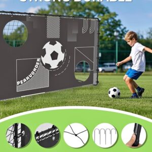 PEAKVONDER 7 x 5 ft Kids Soccer Net for Backyard, 2 in 1 Soccer Goal