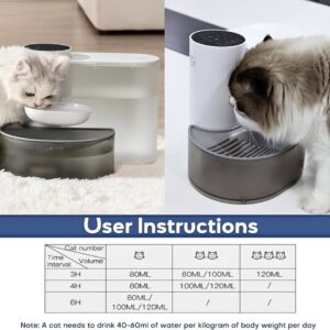 Auveach Smart Pet Water Fountain, 101.5oz/3L Wireless Cat Water Dispenser