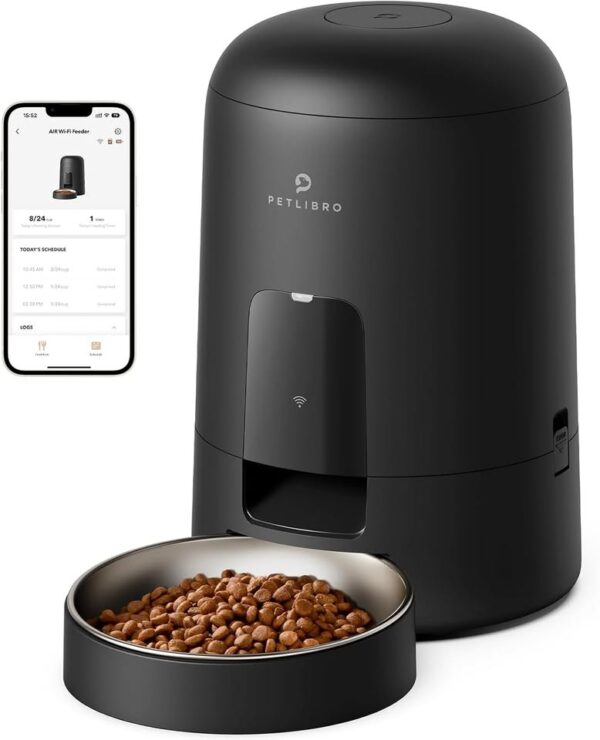 PETLIBRO Automatic Cat Feeder, Wi-Fi Rechargeable Cats Food Dispenser Battery-Operated 30-Day Life - Image 2