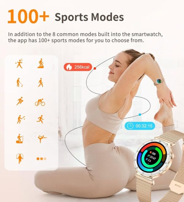 Smart Watch for Women Answer/Make Calls, 1.19'' AMOLED Touchscreen - Image 2