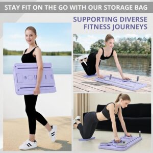 Lerpio Pilates Board, Pilates Reformer Machine, Portable and Foldable Pilates Reformer Set