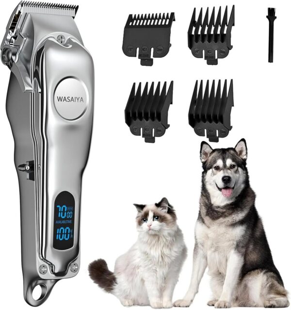 WASAIYA Dog Clippers for Grooming, Professional Dog Grooming Clippers, Heavy Thick Hair&Coats