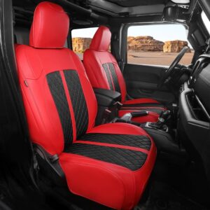 Jeep Wrangler Seat Covers 4Door JL 2018 2019 2020 2021 2022 2023 2024 2025