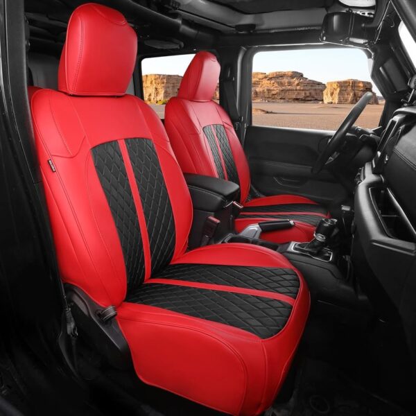 Jeep Wrangler Seat Covers 4Door JL 2018 2019 2020 2021 2022 2023 2024 2025