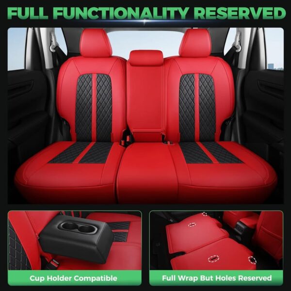 RIDEPOSH for Honda HRV Seat Covers 2016-2018 EX EX-L & 2016-2022 LX, Custom Fit Car Seat - Image 3
