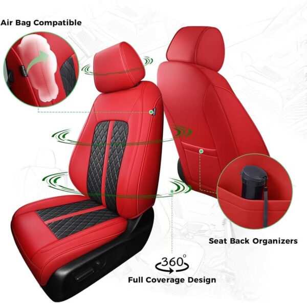 Jeep Wrangler Seat Covers 4Door JL 2018 2019 2020 2021 2022 2023 2024 2025 - Image 3